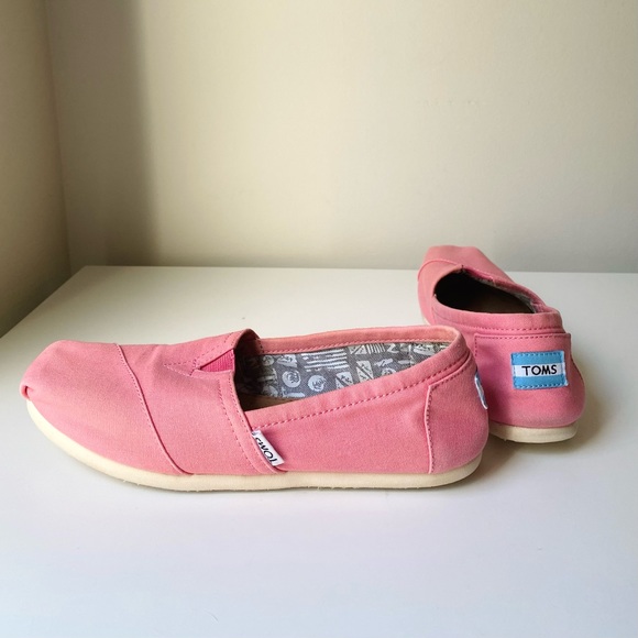Toms Alpargata Women’s Pink Canvas Slip -On Shoes Size Women US 8 ( fits US 7-8) - Picture 4 of 8